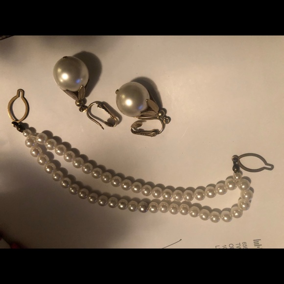 Vintage clip earring pin sets - Picture 3 of 5